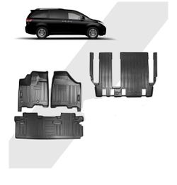 for 2013-2020 Toyota Sienna Floor Mats All Weather (Front and rear floor mats only. No cargo/trunk mat included)(8 Seater)