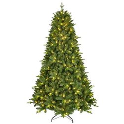 🔥new inbox🔥6 ft Pre-Lit Spruce Artificial Christmas Tree with the lights