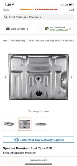 Spectra Premium F1D Gas Tank Ford 85-86
