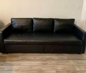 IKEA FRIHETEN Sleeper Sofa – Bomstad Black Queen‑Size Pull‑Out Bed – Great Condition