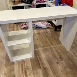 KALLAX Desk, White, 43.75” x 15.375” x 30.375”