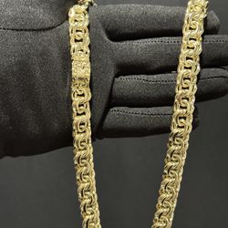 14K Gold filled Versace border chino link chain 