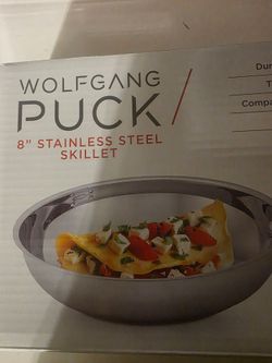 Wolfgang Puck 8-Inch Stainless Steel Skillet – New in Box