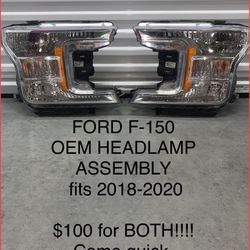  Ford F-150 Headlights - Fits 2018 to 2020.