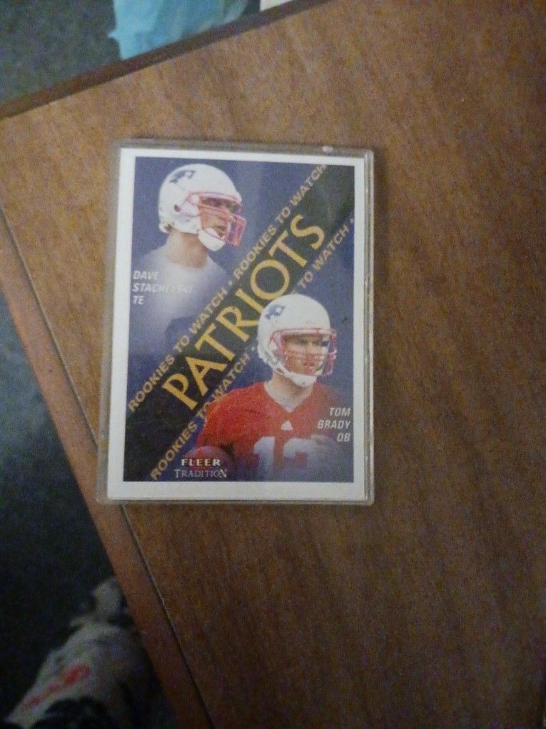 2000 Fleer Tradition Tom Brady Rc