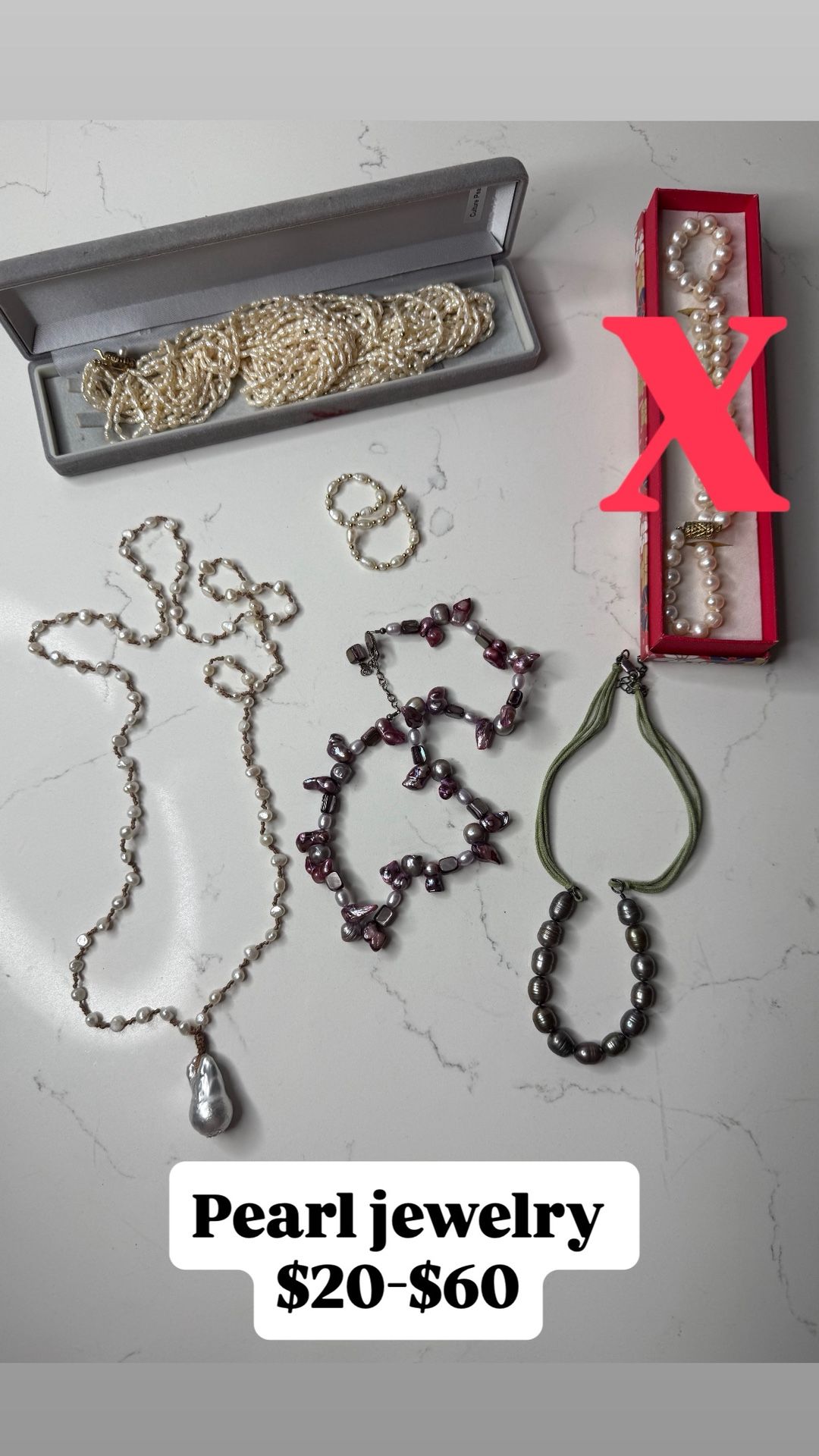 Pearl Jewelry $25-$60