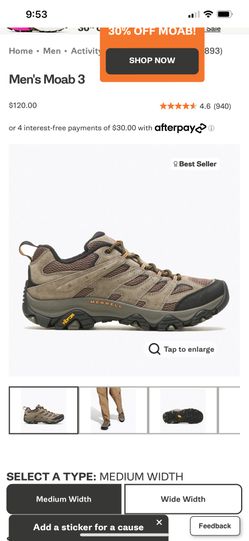 Merrell Vibram Hiking Shoes