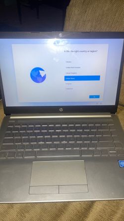 Silver 14 inch Hp Laptop