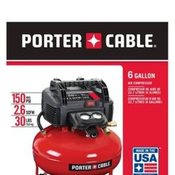 Porter-Cable 6 Gal. 150 PSI Portable Electric Pancake Air Compressor