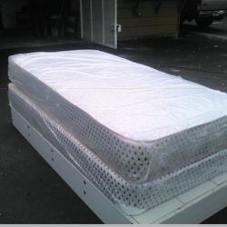 Plush Twin Size Mattress Sets $169.99 Free Delivery (Mattress And Boxspring Only)