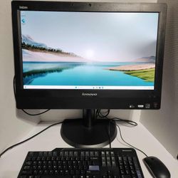 Lenovo ThinkCentre M93z AIO i5-4590s 3.00GHZ 8GB 500GB WIFI Windows 11 Pro MOUSE AND KEYBOARD  SCREEN HAS A BLEMISH ON RIGHT SIDE BUT PERFORMANCE IS E