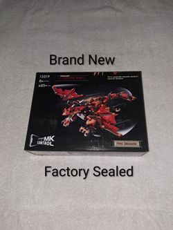 Brand New Factory Sealed Fire Dragon Building Blocks Robot Action Figure By MK Control Set #13019