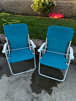 Matching retro lawn chairs