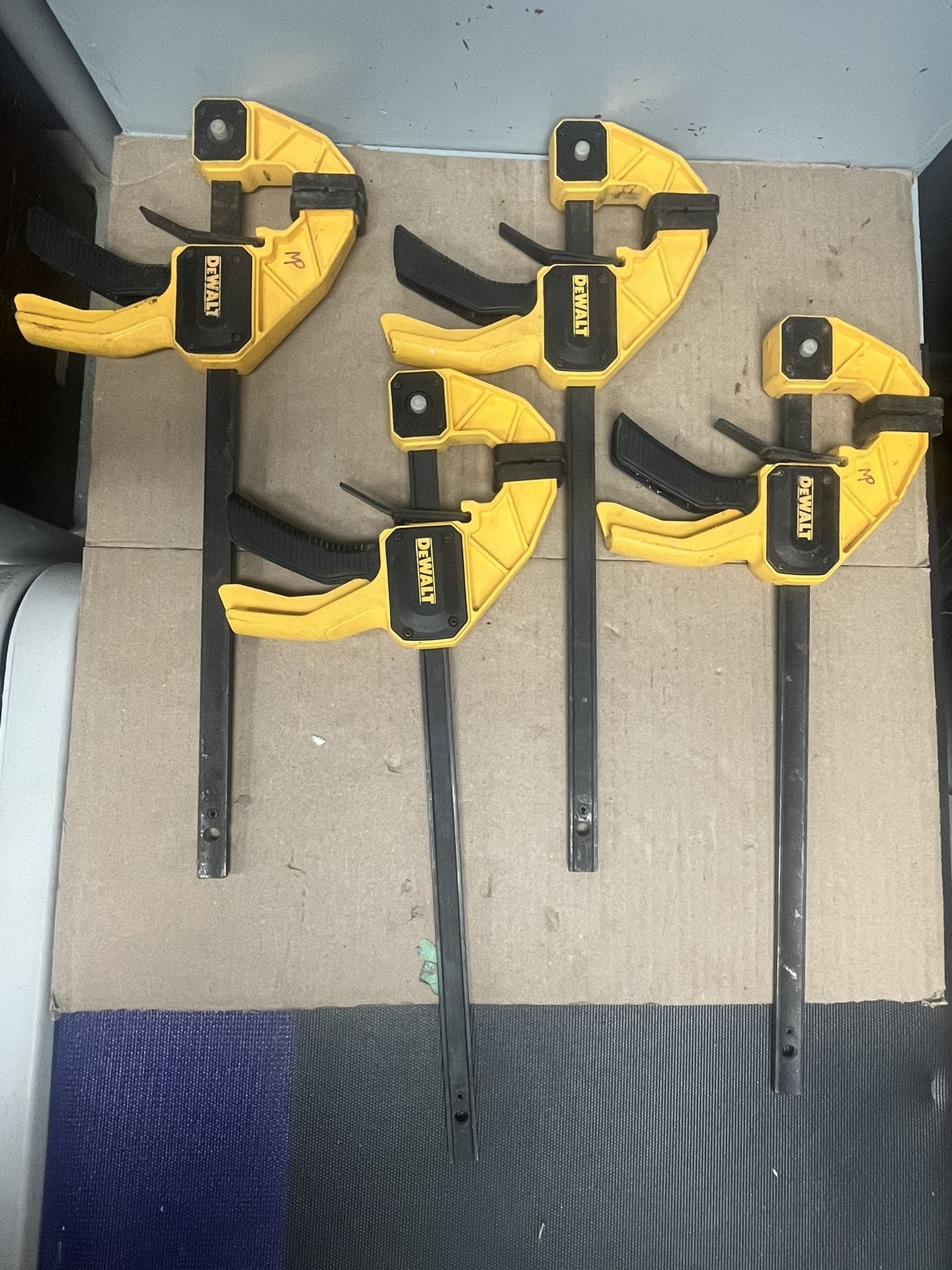 Dewalt 12” 300 Lb. Trigger Clamps Lot Of 4