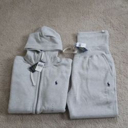Gray polo jogging shop suit
