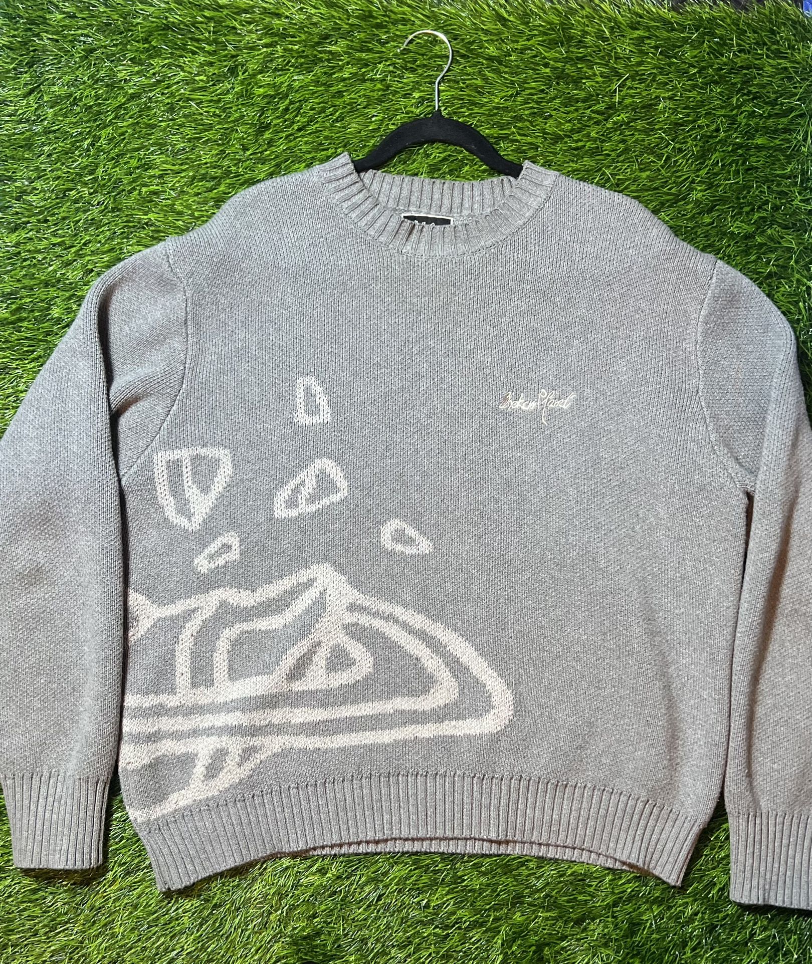 Broken Planet Knit Sweater Heather Grey