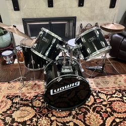 Ludwig Accent Drums with Zildjian  cymbals