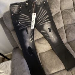 Black purple jeans size 30