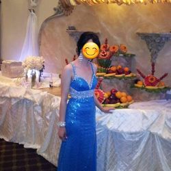 Long Sequin Evening Dress