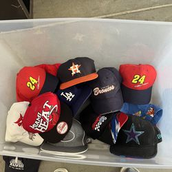 vintage fitted and snapback hats wholesale bundle lot