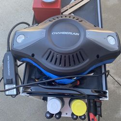 Chamberlain GPS1000 Air, Power and Lighting Garage Power Station, Black With mounting lags- excellent condition .