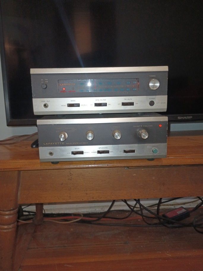 Vintage Lafayette Receiver And50 Watt Amp