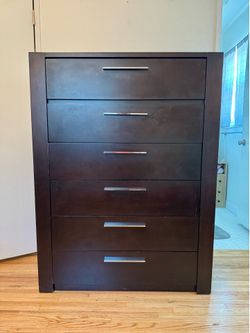 Solid Wood O-Palier 6-Drawer Dresser, High Quality