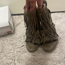 Steve Madden Taupe Heels 7M