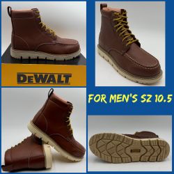 New DEWALT BOOTS FOR MENS SZ 10.5 Medium Brown