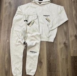 Essential Hoodie Set (Light Grey Oatmeal)