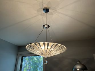 Quoizel Chandelier - Chrome & Crystal fixture