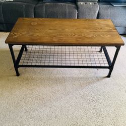 Wooden Coffee Table — Sturdy & Good Condition 🪵