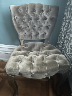 Grey Tufted chairs