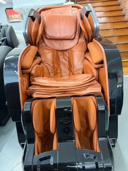 Full Body Massage Chair Tan and Black