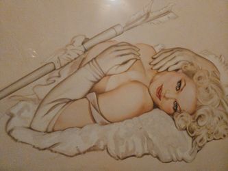 Olivia de Berardini signed lithograph