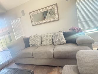 3 seater sofa grey