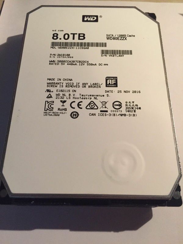 WD 8TB NAS HDD WD80EZZX