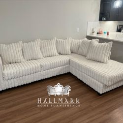 NEW Fluffy Sectional Couches