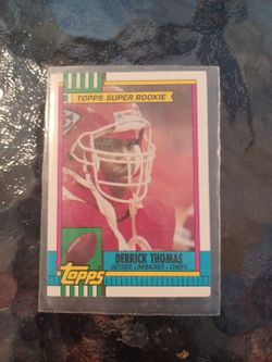 1990 Topps Derrick Thomas Super Rookie Card