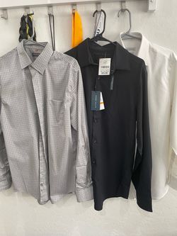Mens / Boys Performance Dress Shirts, Set of 4, Size Small, NEW