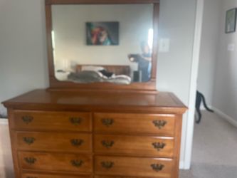 Antique Dresser with Mirror