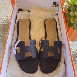 Hermes Leather Sandals