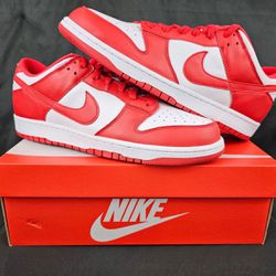 University Red Dunks