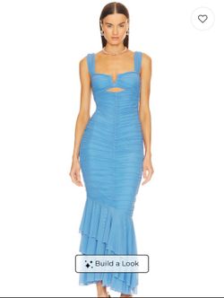x REVOLVE Hilary Gown in Pale Blue Designed by Michael Costello