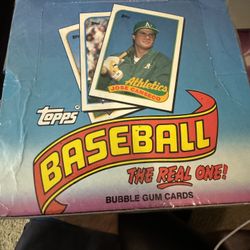 1989 TOPPS baseball Card Box Sealed Only 1