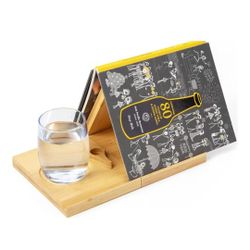 Bamboo Triangle Book Holder - Foldable Book Valet Stand, Gifts for Book Lovers, Book Nook Reading Valet for Kindle, Book Rest with Free Page Holder, N