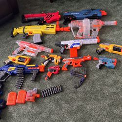 Tons Of Nerf Guns With Tons Of Bullets