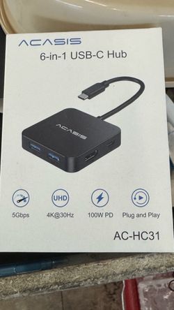 ACASIS USB C Hub 10Gbps, USB C to 4K 60Hz HDMI Adapter for Laptop/MacBook