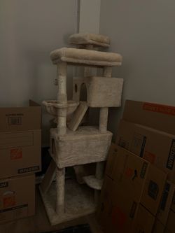 Tall Multi-Level Cat Tree Tower