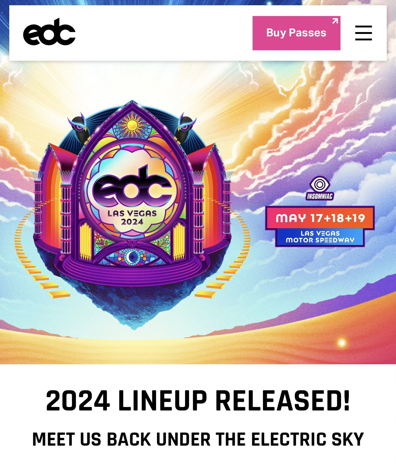 2024 EDC TICKET